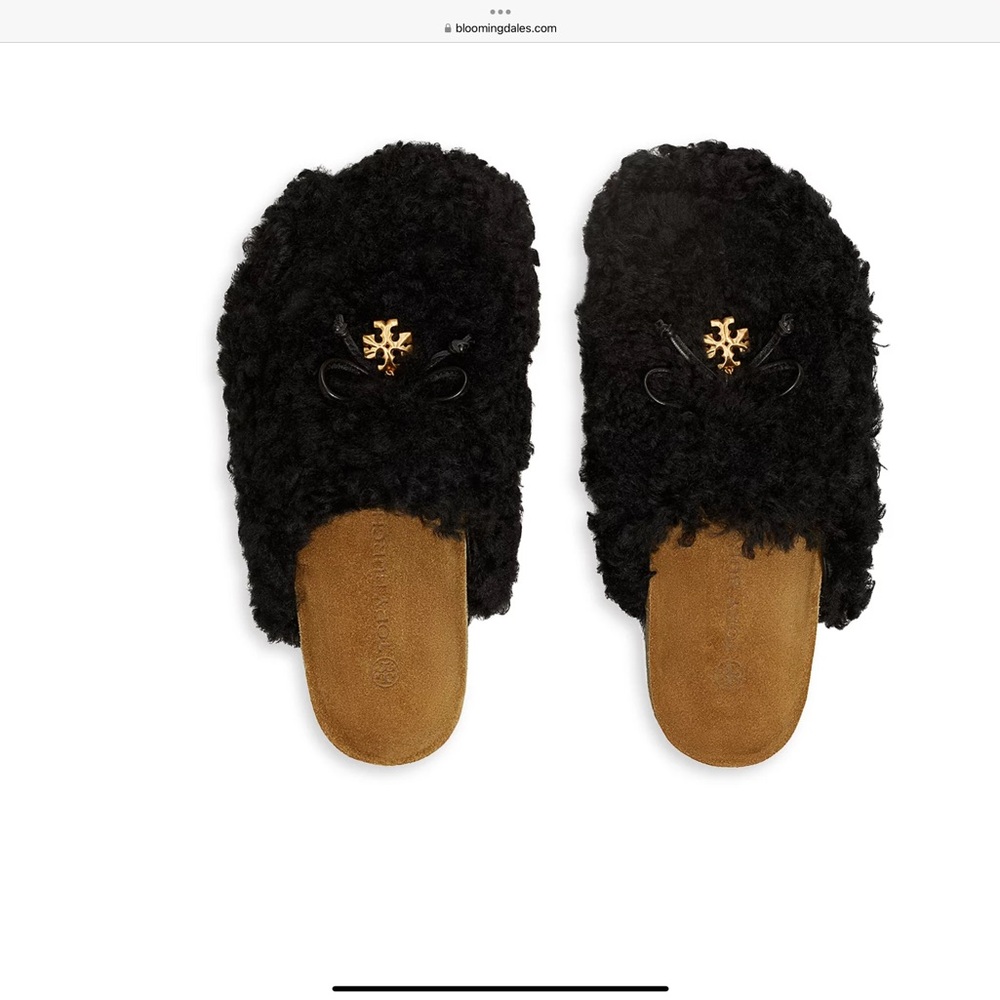 Women's Tory Charm Shearling Mules